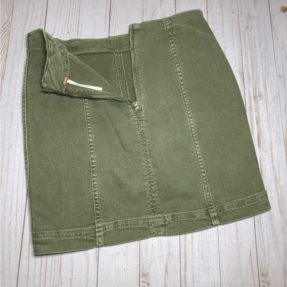Free People Modern Femme Mini Denim Jean Skirt - Size 2 - Picture 3 of 6